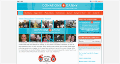 Desktop Screenshot of donations4danny.com