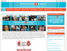 Tablet Screenshot of donations4danny.com